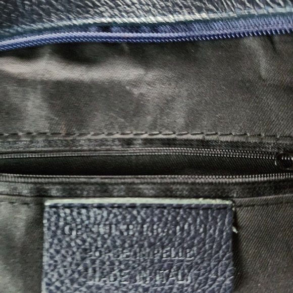 BORSE PELLE NAVY Bucket Bag/Backpack MADE IN ITALY main image 7
